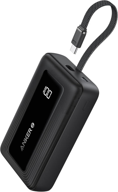 Bateria Externa Anker Zolo, 20000mAh, 30W, QC + PD, 1 x USB-A - 2 x USB-C, Preta A1689011