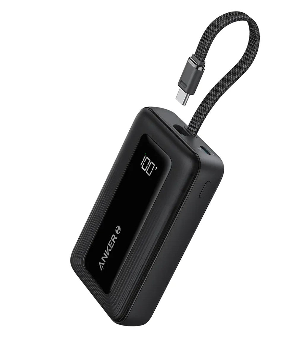 Bateria Externa Anker Zolo, 10000mAh, 30W, QC + PD, 1 x USB-A - 2 x USB-C, Preta A1688H11