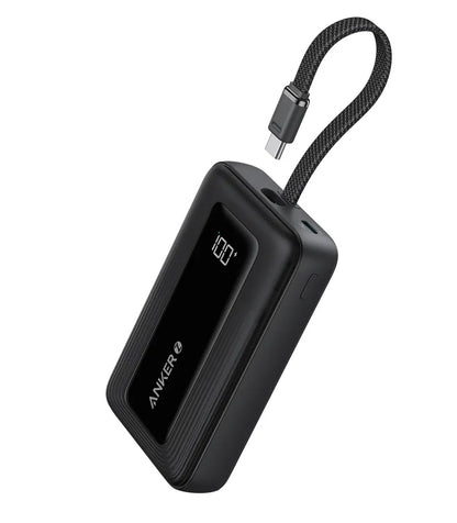 Bateria Externa Anker Zolo, 10000mAh, 30W, QC + PD, 1 x USB-A - 2 x USB-C, Preta A1688H11