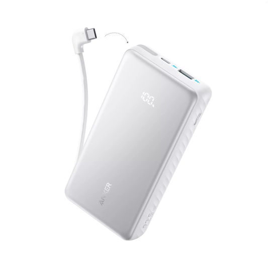 Bateria Externa Anker Zolo, 20000mAh, 22.5W, QC + PD, 1 x USB-A - 2 x USB-C, Branca A110EH21