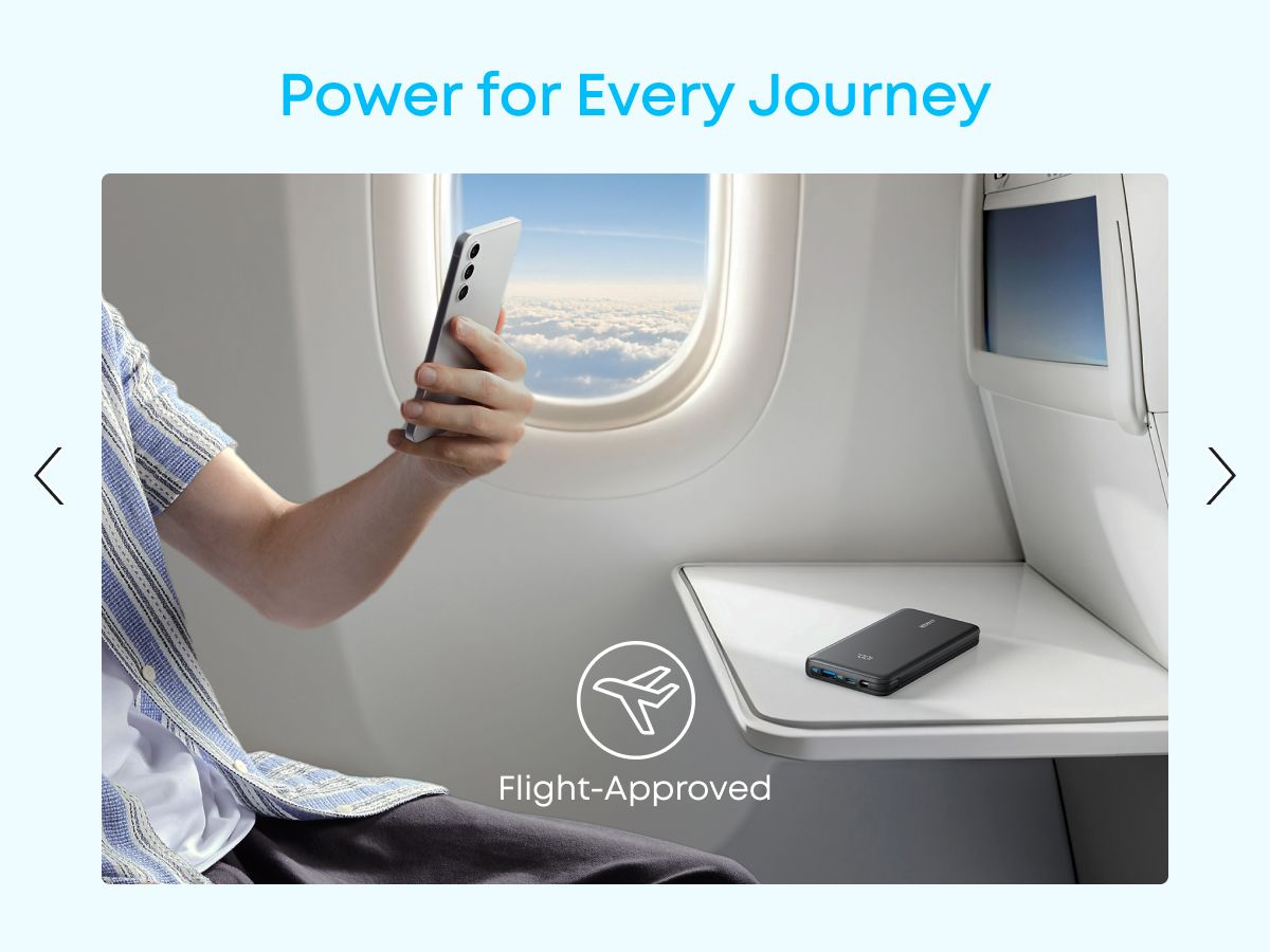 Bateria Externa Anker Zolo, 10000mAh, 22.5W, QC + PD, 1 x USB-A - 2 x USB-C, Branca A110DH21
