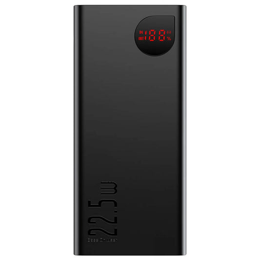 Bateria Externa Baseus Adaman, 20000mAh, 22.5W, QC + PD, 1 x USB-C - 2 x USB-A, Preta PPAD070101