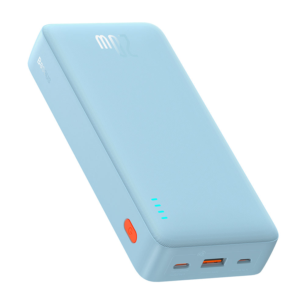 Bateria Externa Baseus Airpow, 20000mAh, 20W, QC + PD, 1 x USB-A - 1 x USB-C, Azul P10022804313-00
