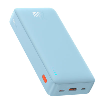 Bateria Externa Baseus Airpow, 20000mAh, 20W, QC + PD, 1 x USB-A - 1 x USB-C, Azul P10022804313-00