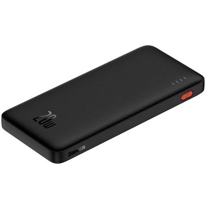 Bateria externa Baseus Airpow, 10000mAh, 20W, QC + PD, 1 x USB-A - 1 x USB-C, preto PPQD090001 