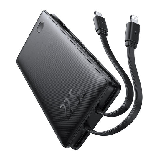 Bateria Externa Baseus Airpow Lite, 10000mAh, 22.5W, QC + PD, 1 x Lightning - 1 x USB-A - 2 x USB-C, Preta P10067501123-00