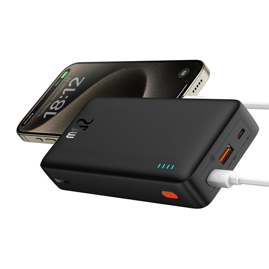 Bateria Externa Baseus Airpow, 20000mAh, 20W, QC + PD, 1 x USB-A - 1 x USB-C, Preta P10022804113-00