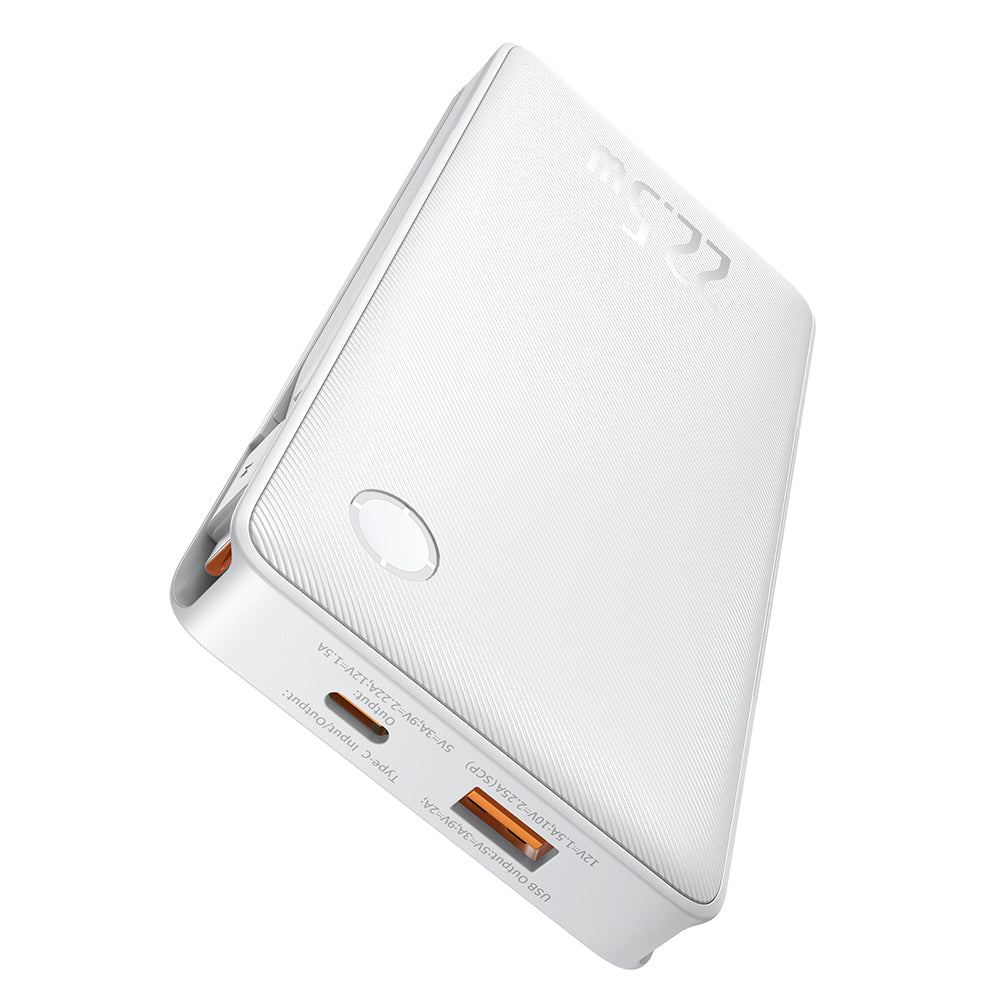 Bateria Externa Baseus Airpow Lite, 10000mAh, 22.5W, QC + PD, 1 x Lightning - 1 x USB-A - 2 x USB-C, Branca P10067501213-00