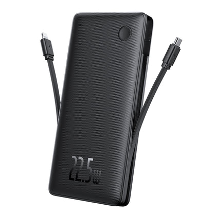 Bateria Externa Baseus Airpow Lite, 10000mAh, 22.5W, QC + PD, 1 x Lightning - 1 x USB-A - 2 x USB-C, Preta P10067501123-00