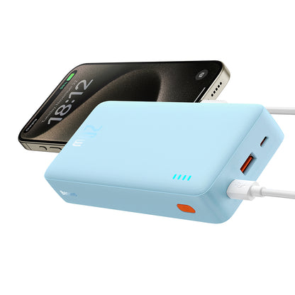 Bateria Externa Baseus Airpow, 20000mAh, 20W, QC + PD, 1 x USB-A - 1 x USB-C, Azul P10022804313-00