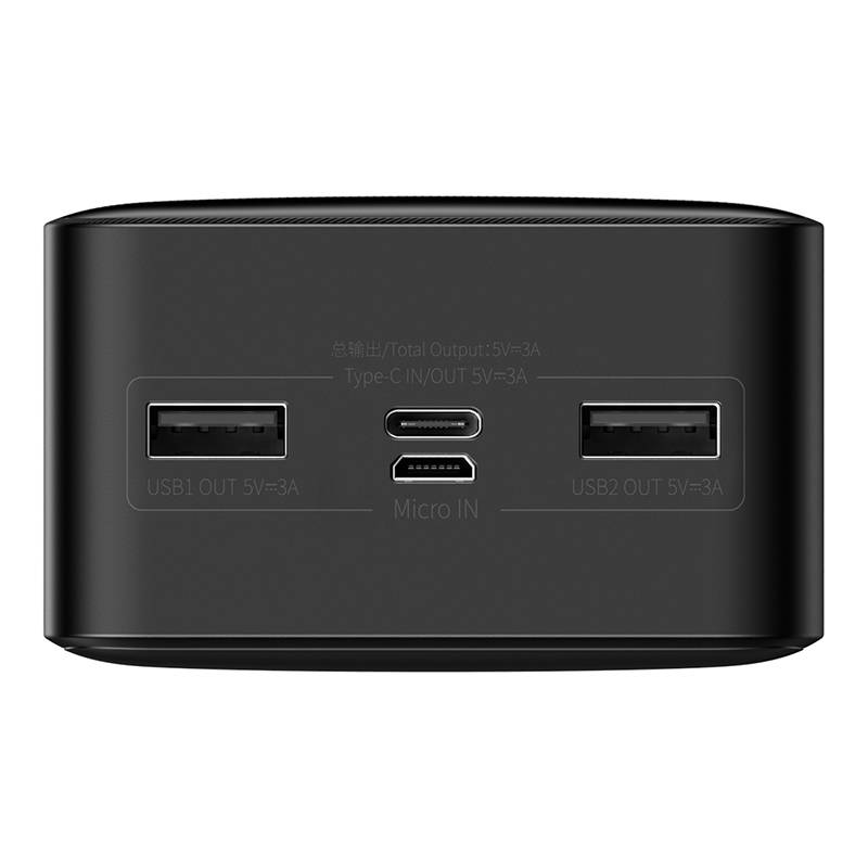 Bateria externa Baseus Bipow, 30000mAh, 15W, 1 x USB-C - 2 x USB-A, preto PPBD05050201 