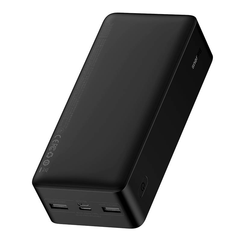 Bateria externa Baseus Bipow, 30000mAh, 15W, 1 x USB-C - 2 x USB-A, preto PPBD05050201 