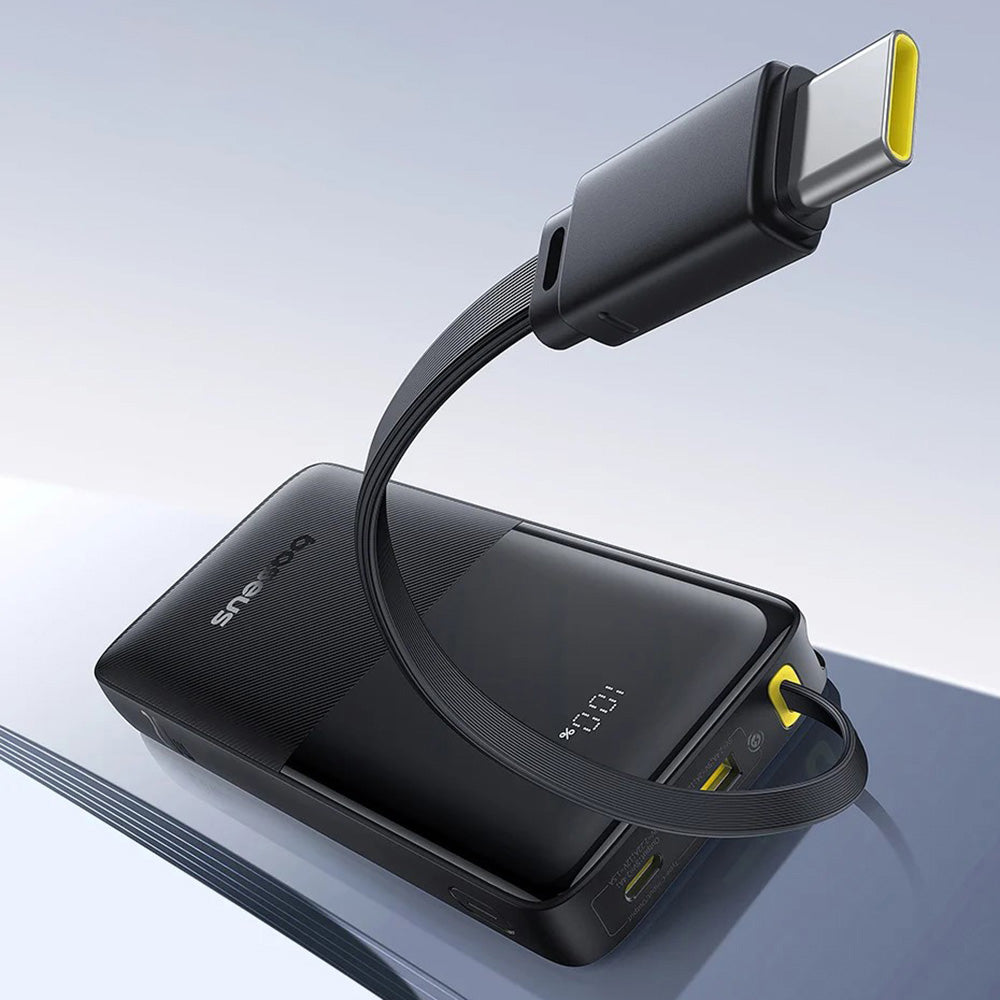 Bateria Externa Baseus Bipow 2, 10000mAh, 20W, QC + PD, 1 x USB-A - 2 x USB-C, Preta P10077101113-00