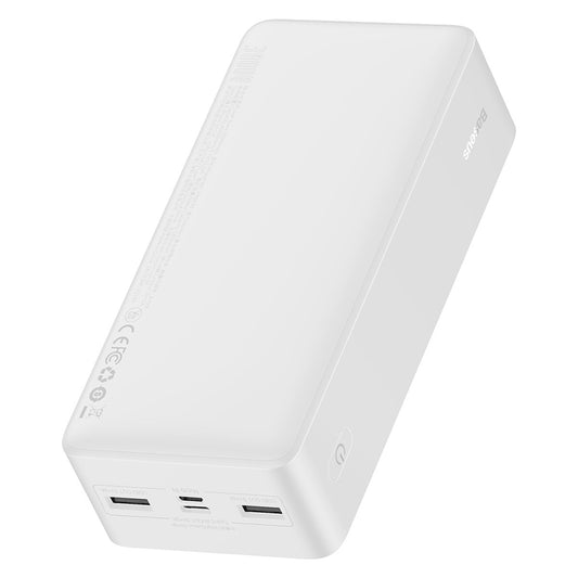 Bateria Externa Baseus Bipow, 30000mAh, 15W, 1 x USB-C - 2 x USB-A, Branca PPBD050202