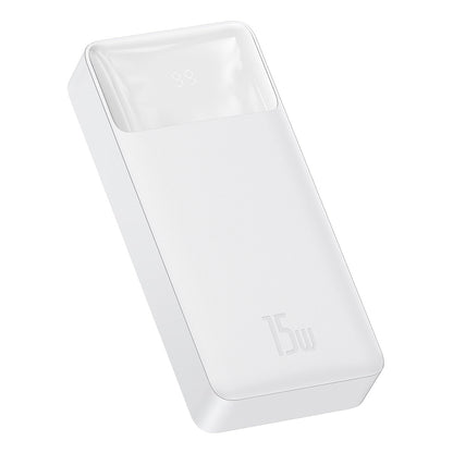 Bateria externa Baseus Bipow, 20000mAh, 15W, 1 x USB-C - 2 x USB-A, branco PPBD050102 