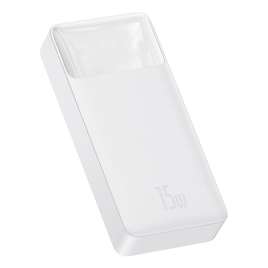 Bateria externa Baseus Bipow, 20000mAh, 15W, 1 x USB-C - 2 x USB-A, branco PPBD050102 