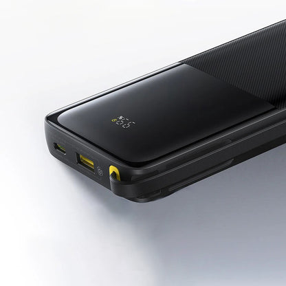Bateria Externa Baseus Bipow 2, 10000mAh, 20W, QC + PD, 1 x USB-A - 2 x USB-C, Preta P10077101113-00