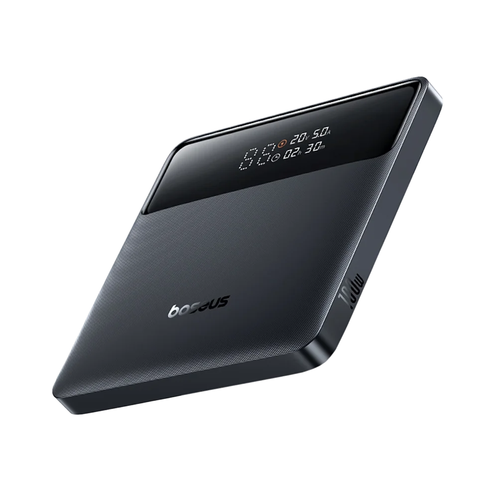 Bateria Externa Baseus Blade H1, 20000mAh, 100W, QC + PD, 2 x USB-A - 2 x USB-C, Preta