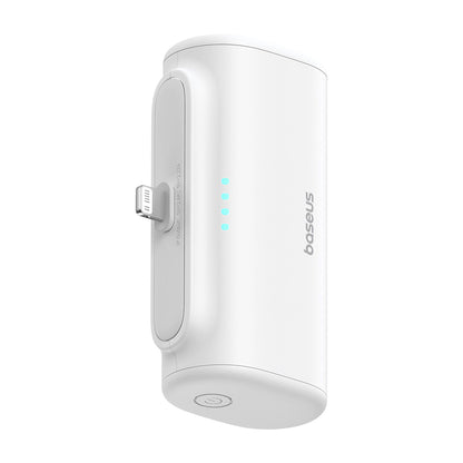 Bateria Externa Baseus Compact, 5000mAh, 20W, PD, 1 x Lightning - 1 x USB-C, Branca P10068307213-00