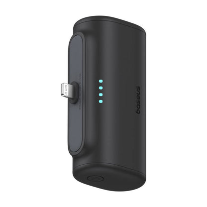 Bateria Externa Baseus Compact, 5000mAh, 20W, PD, 1 x Lightning - 1 x USB-C, Preta P10068307113-00