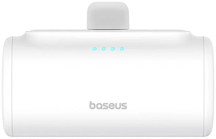 Bateria Externa Baseus Compact, 5000mAh, 20W, PD, 1 x Lightning - 1 x USB-C, Branca P10068307213-00