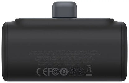 Bateria Externa Baseus Compact, 5000mAh, 20W, PD, 1 x Lightning - 1 x USB-C, Preta P10068307113-00
