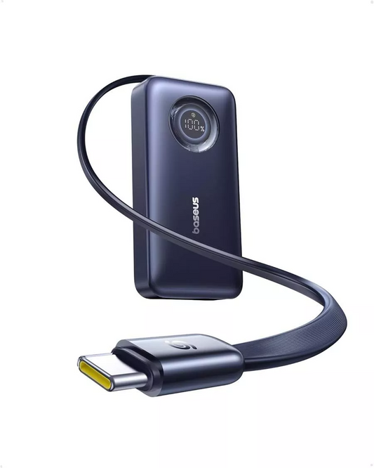 Bateria Externa Baseus EnerCore CR11, 10000mAh, 45W, PD, 2 x USB-C, Preta E0027G01