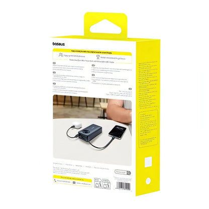 Bateria Externa Baseus EnerCore CR11, 20000mAh, 67W, PD, 2 x USB-C, Preta E0027H00