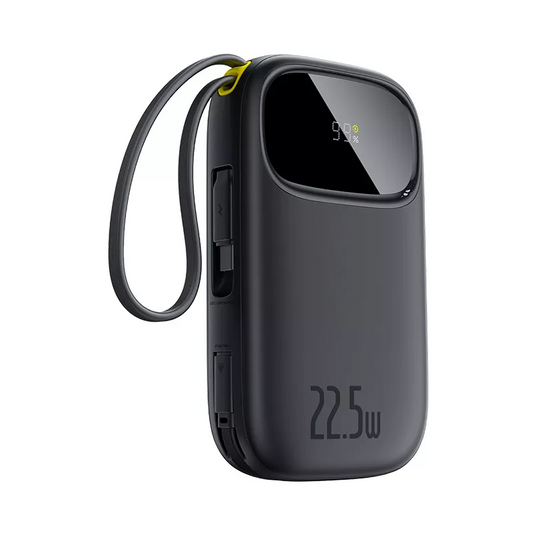Bateria Externa Baseus EnerFill FC31, 20000mAh, 22.5W, QC + PD, 1 x Lightning - 1 x USB-A - 2 x USB-C, Preta P10082107123-00