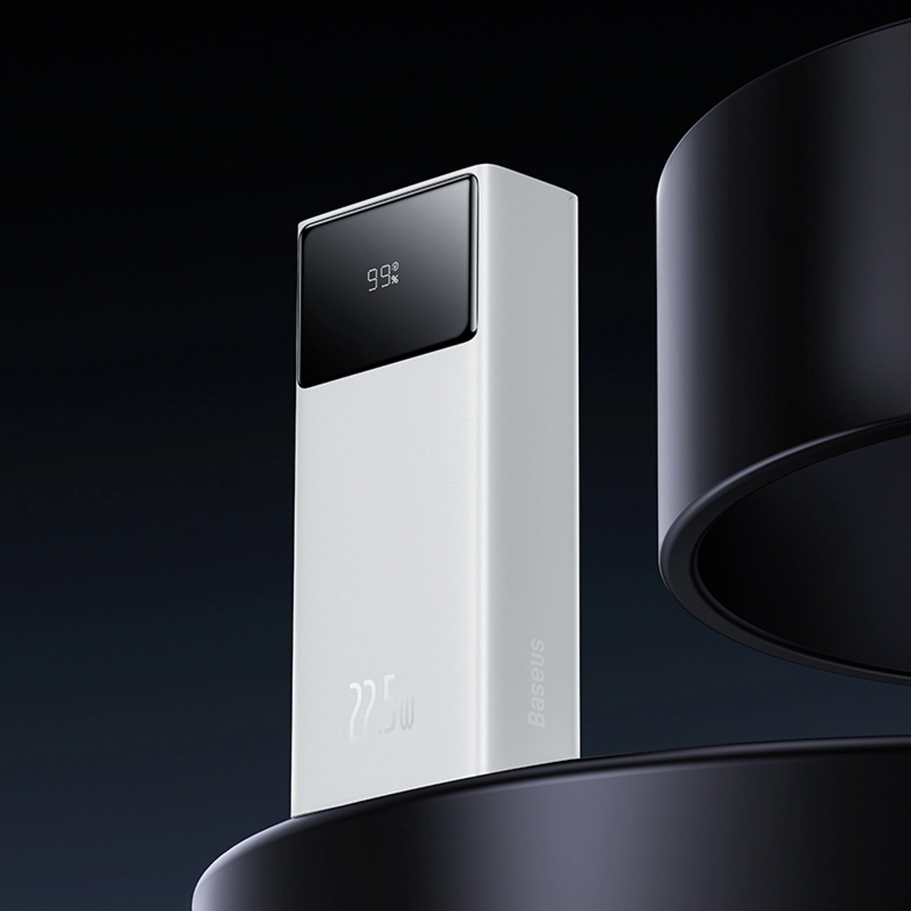 Bateria Externa Baseus EnerFill FP41, 30000mAh, 22.5W, QC + PD, 1 x USB-C - 2 x USB-A, Branca