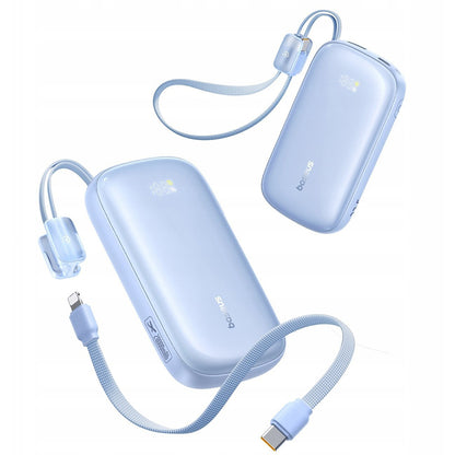 Bateria Externa Baseus EnerFill FC21 Qpow 3 Ultra, 10000mAh, 22.5W, QC + PD, 1 x USB-A - 1 x USB-C, Azul E0027L03