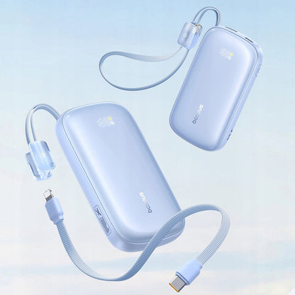 Bateria Externa Baseus EnerFill FC21 Qpow 3 Ultra, 10000mAh, 22.5W, QC + PD, 1 x USB-A - 1 x USB-C, Azul E0027L03