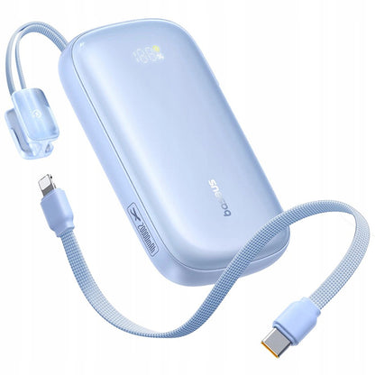 Bateria Externa Baseus EnerFill FC21 Qpow 3 Ultra, 20000mAh, 22.5W, QC + PD, 1 x USB-A - 1 x USB-C, Azul E0027M03