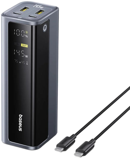 Bateria Externa Baseus EnerGeek GP12, 20800mAh, 145W, QC + PD, 2 x USB-A - 2 x USB-C, Cinzento P10082109813-00