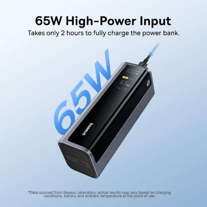 Bateria Externa Baseus EnerGeek GP12, 20800mAh, 145W, QC + PD, 2 x USB-A - 2 x USB-C, Cinzento P10082109813-00