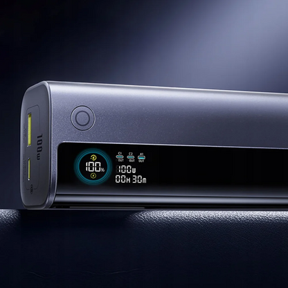 Bateria Externa Baseus EnerGeek GR11, 10000mAh, 100W, QC + PD, 1 x USB-A - 2 x USB-C, Cinza E0027A01