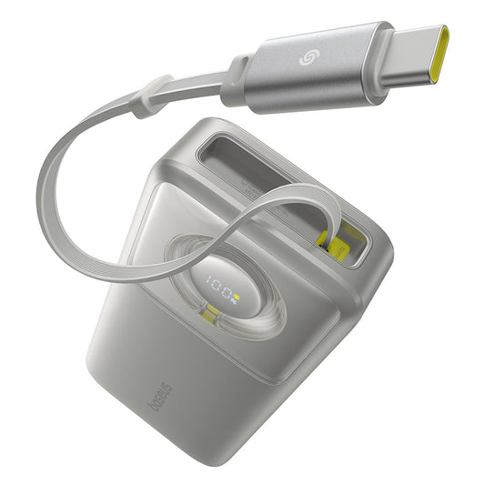 Bateria Externa Baseus Free2Pull, 20000mAh, 65W, PD, 2 x USB-C, Cinzento P10073700843-00