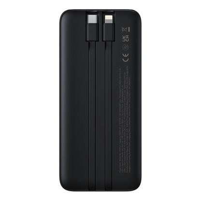 Bateria Externa Baseus Lipow, 10000mAh, 22.5W, QC + PD, 1 x Lightning - 1 x USB-A - 2 x USB-C, Preta P10079101123-00
