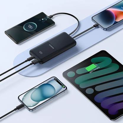 Bateria Externa Baseus Lipow, 10000mAh, 22.5W, QC + PD, 1 x Lightning - 1 x USB-A - 2 x USB-C, Preta P10079101123-00