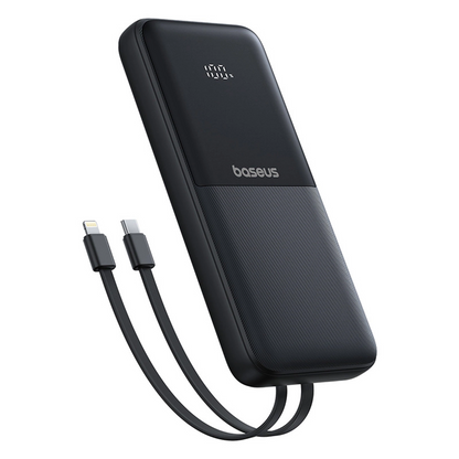 Bateria Externa Baseus Lipow, 10000mAh, 22.5W, QC + PD, 1 x Lightning - 1 x USB-A - 2 x USB-C, Preta P10079101123-00