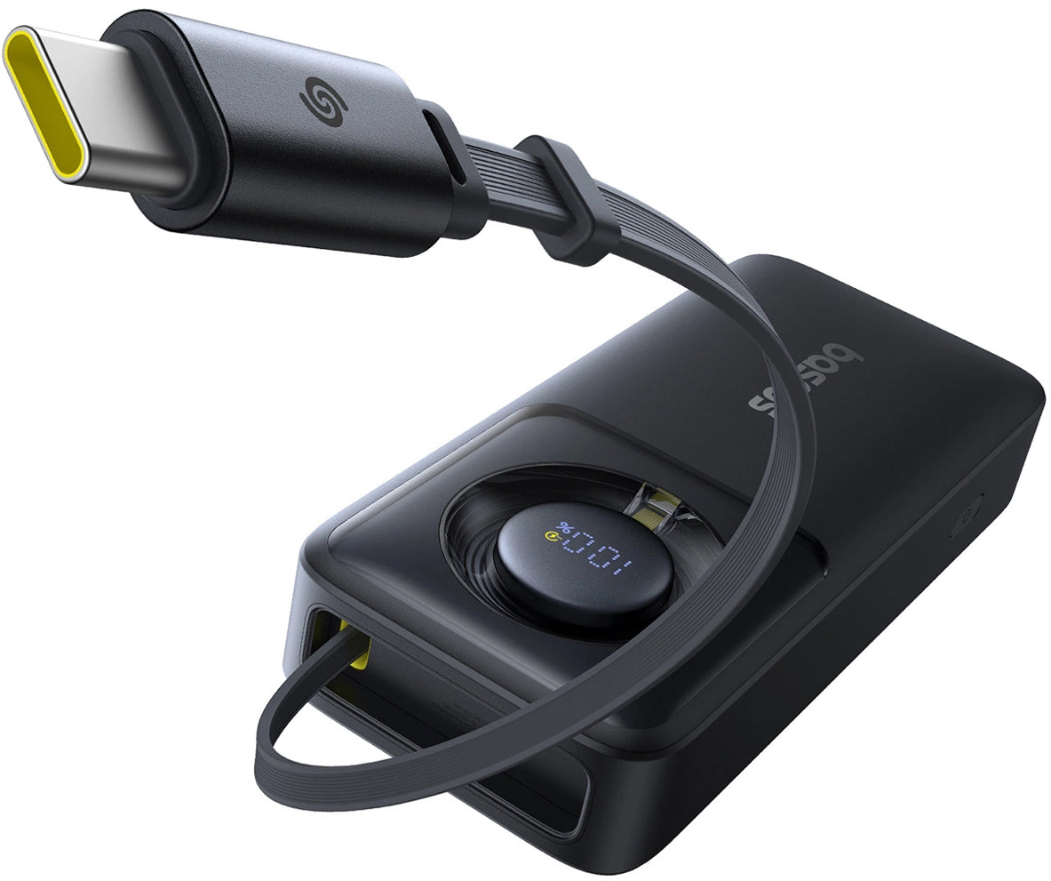 Bateria Externa Baseus OS Free2Pull, 10000mAh, 30W, PD, 2 x USB-C, Preta P10073701123-00