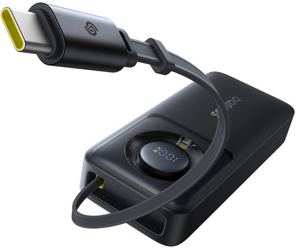 Bateria Externa Baseus OS Free2Pull, 10000mAh, 30W, PD, 2 x USB-C, Preta P10073701123-00