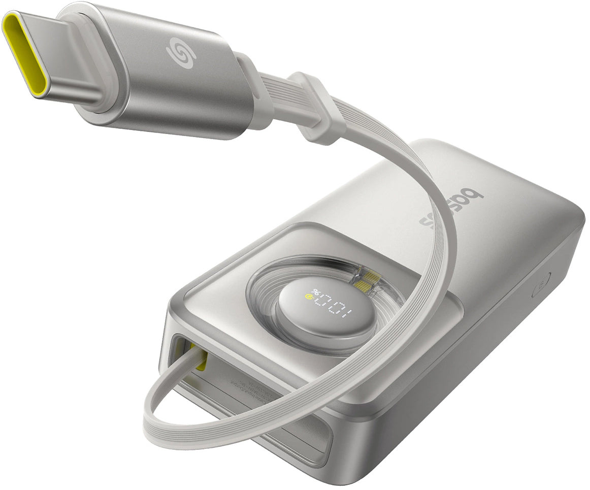 Bateria Externa Baseus OS Free2Pull, 10000mAh, 30W, PD, 2 x USB-C, Cinzento P10073701843-00