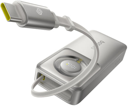 Bateria Externa Baseus OS Free2Pull, 10000mAh, 30W, PD, 2 x USB-C, Cinzento P10073701843-00