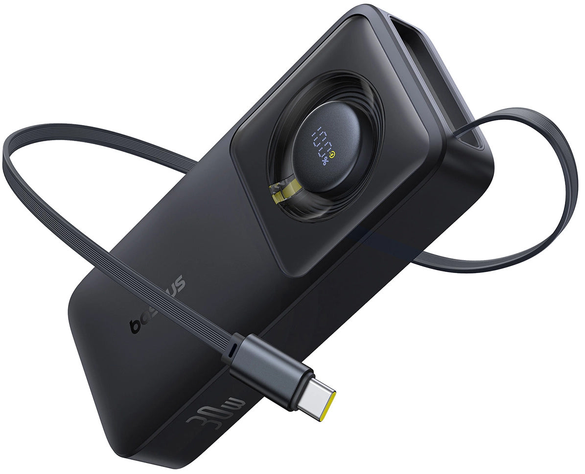 Bateria Externa Baseus OS Free2Pull, 10000mAh, 30W, PD, 2 x USB-C, Preta P10073701123-00