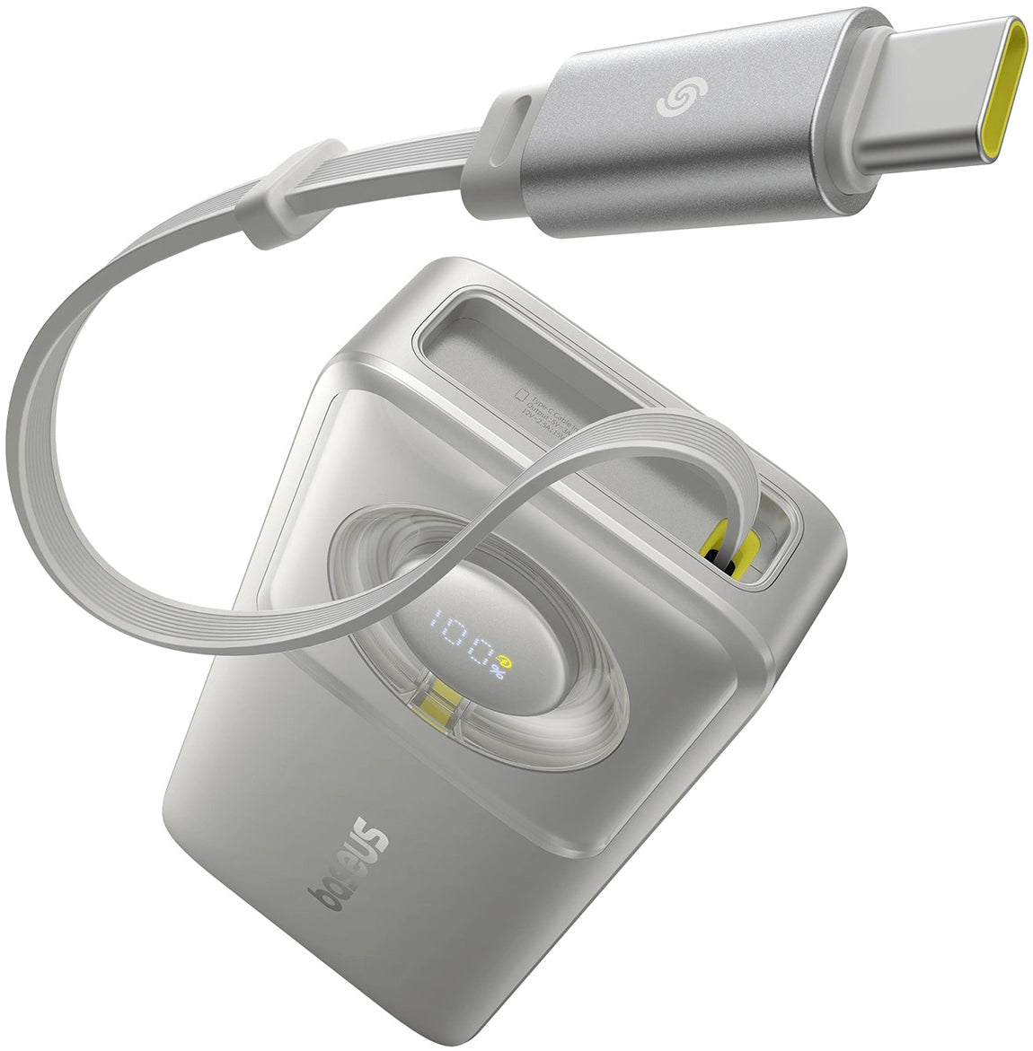 Bateria Externa Baseus OS Free2Pull, 10000mAh, 30W, PD, 2 x USB-C, Cinzento P10073701843-00