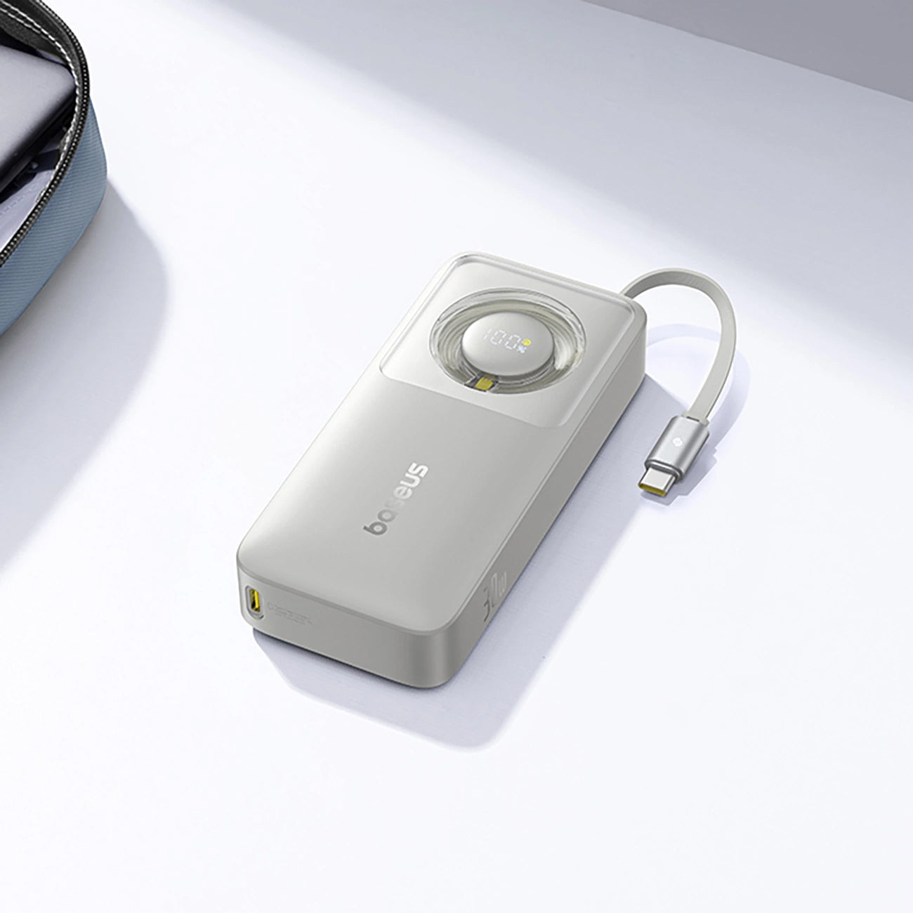 Bateria Externa Baseus OS Free2Pull, 10000mAh, 30W, PD, 2 x USB-C, Cinzento P10073701843-00