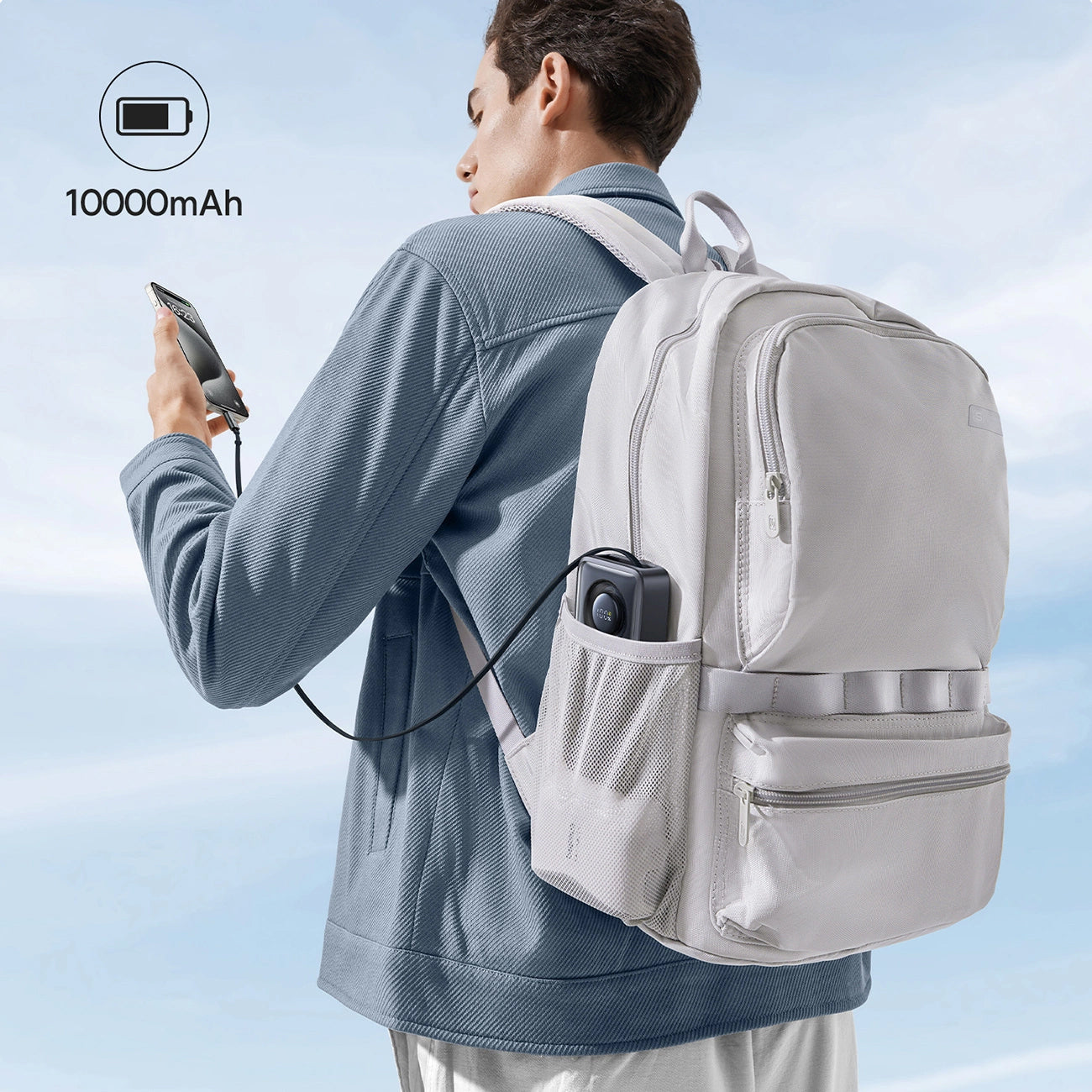 Bateria Externa Baseus OS Free2Pull, 10000mAh, 30W, PD, 2 x USB-C, Preta P10073701123-00
