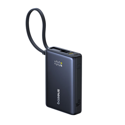 Bateria Externa Baseus PicoGo, 10000mAh, 45W, QC + PD, 1 x USB-A - 2 x USB-C, Preta P10076803123-00