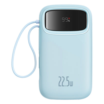Baseus Qpow Pro+ External Battery, 20000mAh, 22.5W, QC + PD, 1 x Lightning - 1 x USB-A - 2 x USB-C, Blue P10055002313-00
